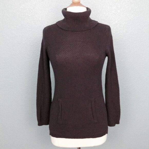 Lou & Grey Turtleneck Kangaroo Pocket Sweater - Picture 1 of 4